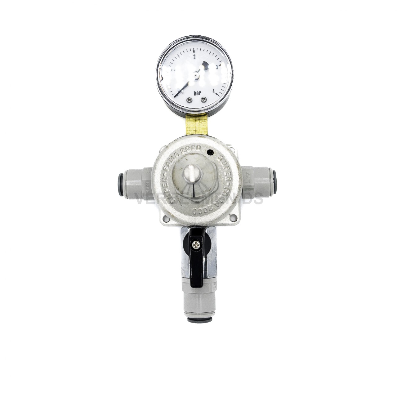 Super-Fama 2000 secundaire CO2-drukregelaar met manometer